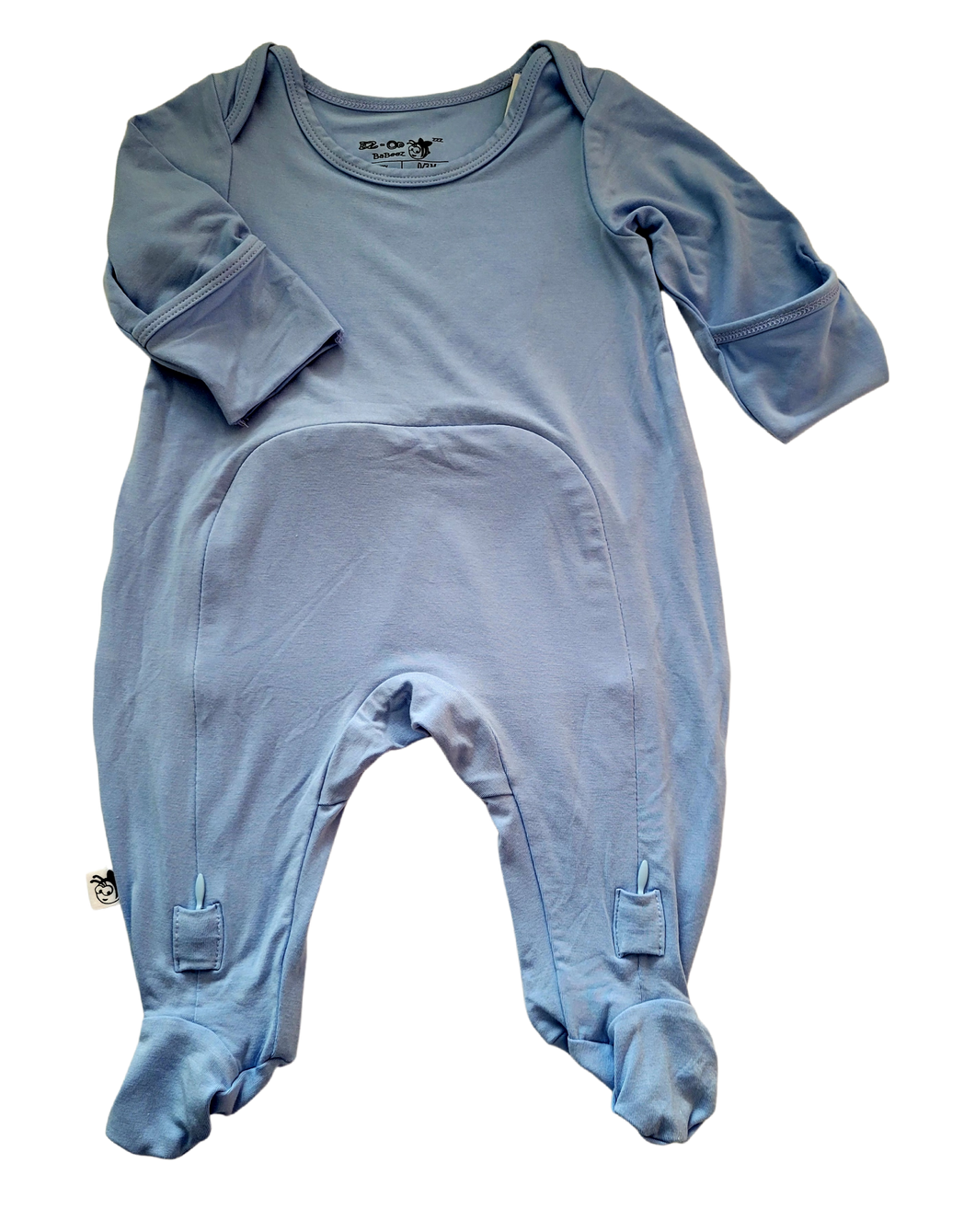 EZ-On BaBeez™ Bamboo Fabric Long Sleeve Baby Bodysuit Romper with footie