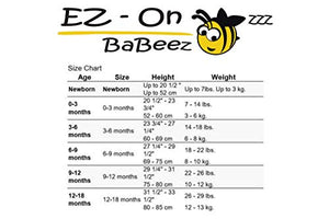 EZ-On BaBeez Baby Girl Bodysuit Long Sleeves