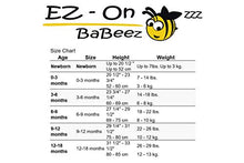 Load image into Gallery viewer, EZ-On BaBeez Baby Bodysuit Short Sleeves