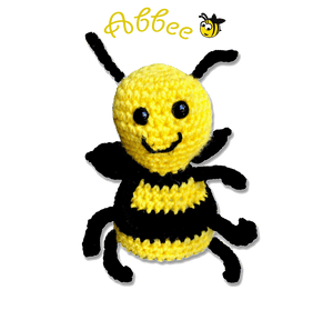 EZ-On BaBeez™ - Accessories - Abbee The Bee - Hand Crocheted Toy