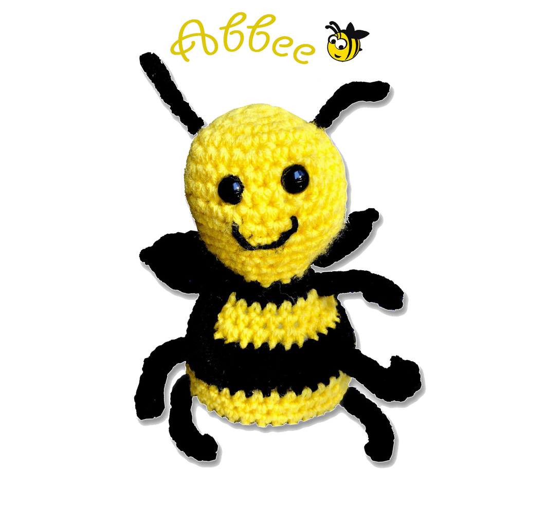 EZ-On BaBeez™ - Accessories - Abbee The Bee - Hand Crocheted Toy