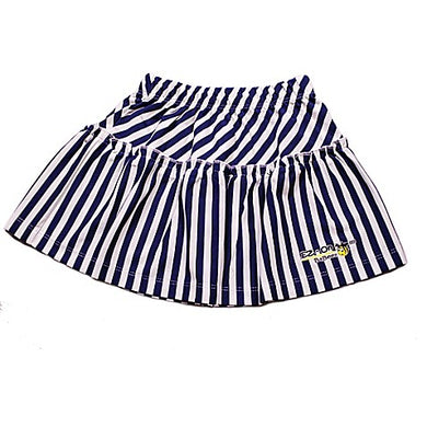 EZ-On BaBeez™ - Spring & Summer - Ruffled Skirt - Lapis Blue Stripes on White