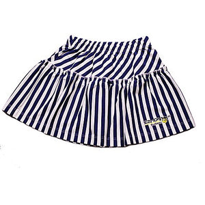 EZ-On BaBeez™ - Spring & Summer - Ruffled Skirt - Lapis Blue Stripes on White
