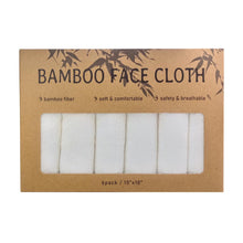 Load image into Gallery viewer, Bamboo Face Cloths - Set of 6 pcs. /Box