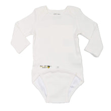 Load image into Gallery viewer, EZ-On BaBeez™ - Spring &amp; Summer - White - Baby Bodysuit, Long Sleeve