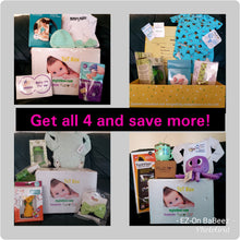 Load image into Gallery viewer, My Tot Box™ - baby products for first years of growth, 4-box Quarterly subscription for age ranges 0-24 months