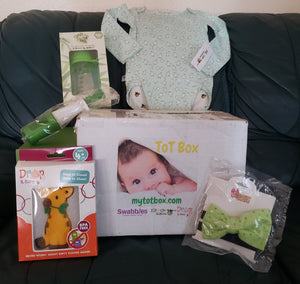My Tot Box™ - baby products for first years of growth, 4-box Quarterly subscription for age ranges 0-24 months