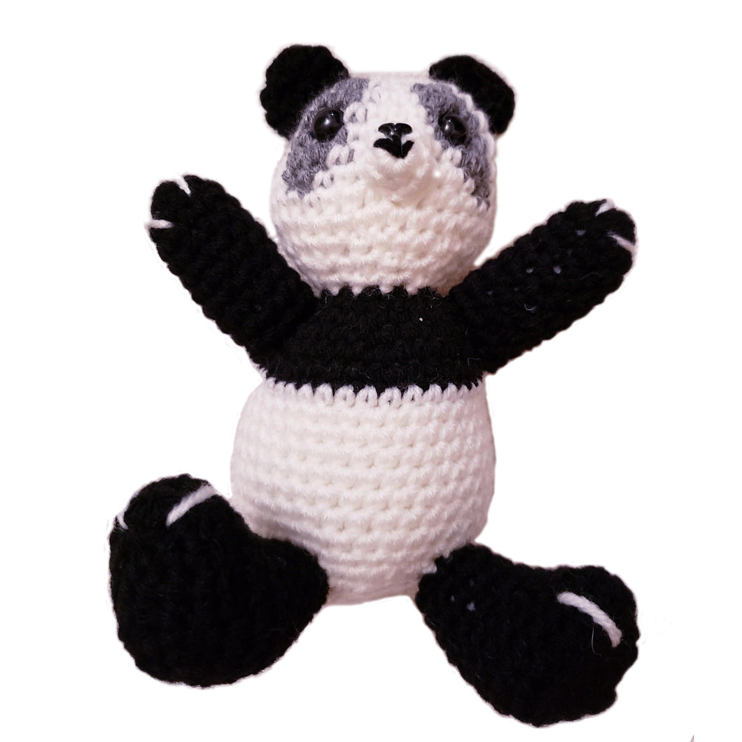 EZ-On BaBeez™ - Accessories - Andee Panda - Hand Crocheted Toy
