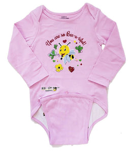 EZ-On BaBeez™ - Spring & Summer - Bee-U-tiful in Pink - Baby Bodysuit