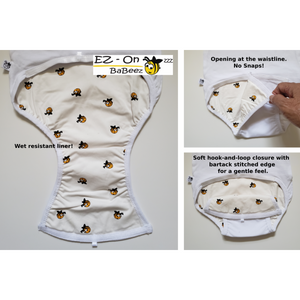 EZ-On BaBeez™ - Spring & Summer - Let's Celebrate - on White - Baby Bodysuit