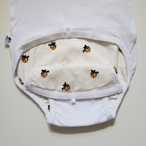 EZ-On BaBeez™ - Spring & Summer - White - Baby Bodysuit, Short Sleeve