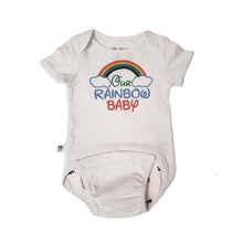 Load image into Gallery viewer, EZ-On BaBeez™ - Spring &amp; Summer - Rainbow on White, Baby Bodysuit